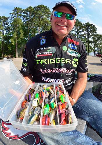 What's inside? Buckets of Rapala DT series baits.