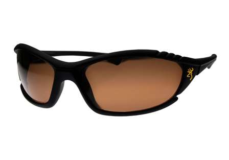 <b>Browning Ladies, Safari and Stalker</b><br>Browning leaps into the eyewear world with a trio of shades that are impact resistant, stylish and fully polarized. The Stalker features a PC frame that is strong, light and flexible.