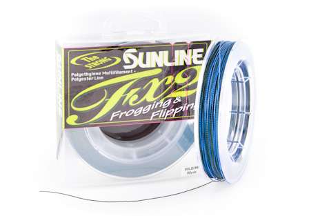 <b>Sunline FX2 Frogging & Flipping Braid</b><br>Nothing's tougher on line than frogging and flipping. That's why Sunline has created FX2, a combination of polyethylene and polyethylene terephthalate. It's an 8-strand braid that's circular.