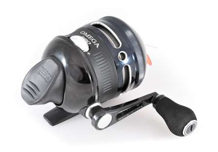 <b>Zebco Omega Professional Spincast Reel</b><br>Zebco is touting this as the most advanced spincast reel ever made. It has an aluminum drive gear similar to those found on high-end baitcasters, seven stainless steel bearings and ceramic line guide.
