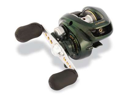 <b>Shimano Curado 50E</b><br>The downsized Curado 50E is the newest member of the Curado family of baitcast reels, and they feature several proven features, including a Magnumlite spool, graphite sideplates and five shielded stainless steel ball bearings.