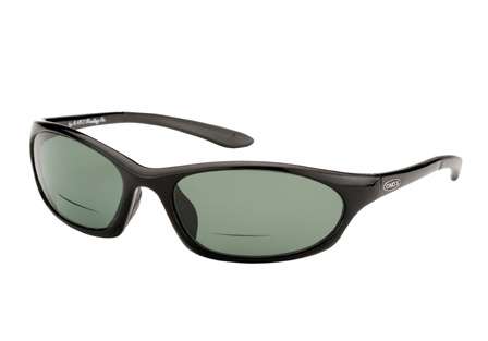 <b>Ono's Trading Co. Grand Lagoon</b><br>Ono's is offering three new frames for slender or small faces with a bifocal option. The Grand Lagoon is black with gray lenses.