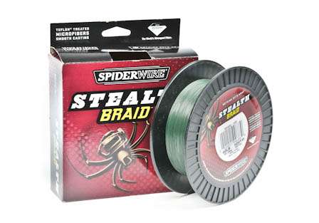 <b>SpiderWire Stealth Braid</b><br>SpiderWire's latest addition to the braided line market is Stealth Braid. This superline is treated with Teflon, which helps the line effortlessly glide through guides without damaging them.