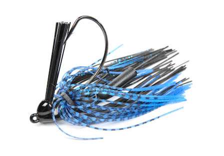 <b>Davis ProMax swim jig </b><br>The head on Davis Bait Co's. Pro Max is designed to glide over and through grass while providing lift when retrieved. A keeper and rattles are attached to its stout hook.