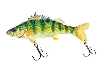 <b>Northland Fitsy Fry</b><br>This perch-looking bait is good for cold wintry days when the bass don't seem too interested in feeding. Let it sink to the bottom and rip it upwards to imitate a dying perch.