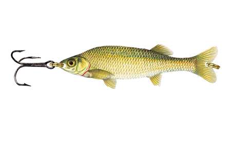 <b>Northland Live Forage Moxie Minnow  </b><br>This ice spoon features a realistic finish, down to the 3D-looking scales.