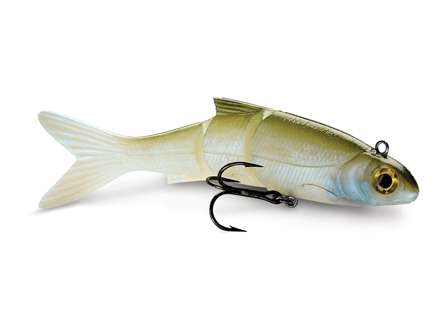 <b>Storm Live Kickin' Minnow</b><br>The Live Kickin' Minnow has a sleeker body than the Live Kickin' Shad but possesses the same triple-jointed body and a realistic swimming action.