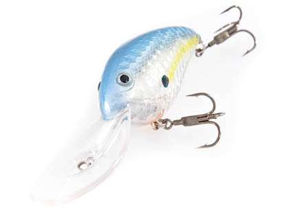 <b>Basstar Big Mac Crankbait</b><br>This crankbait dives 18 to 20 feet, has a dimpled body to allow for longer casts and Spintech trebles that rotate and reduce leverage for bass on the end of your line so you can land more fish.