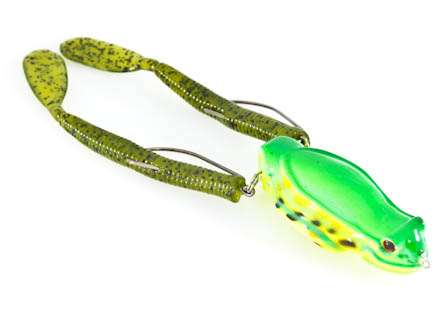 <b>Revere Maxx Fishing Rex-Rip FW</b><br>This hard body floating weedless Frog is all set for you to add legs of your choosing â any color, any length, any design. You can even change hook sizes to suit any legs you might use.