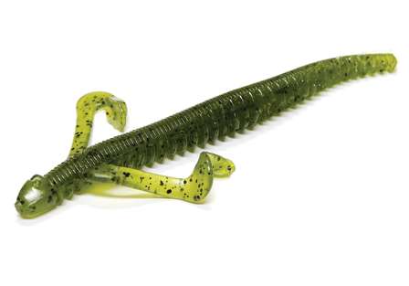 <b>Gene Larew Salt Flick'R </b><br>Gene Larew is rolling out a hybrid stickbait for ICAST 2010. The Salt Flick'R is a soft stickbait with a ribbed body and lizard-like appendages.