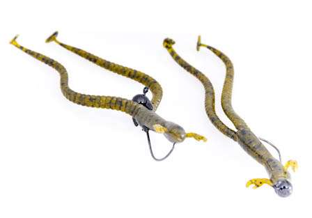 <b>Netbait Dirt Dawg</b><br>There's no wrong way to rig the Dirt Dawg. This new lure is extremely versatile and can be rigged in a variety of ways from front to back. Rigging it backwards on a shaky head will give you an unusual look for finesse fishing.