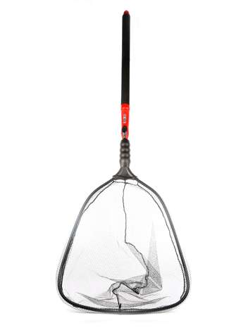 <b>Adventure Products EGO S2 Slider</b><br>This net has an advanced handle extension that enables anglers to extend the net by pushing a button and pulling the handle. Interchangeable boat tools can be swapped with the net hoop.
