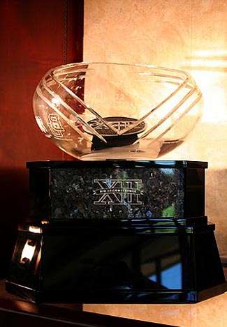 ... the Big 12 Conference Trophy ...