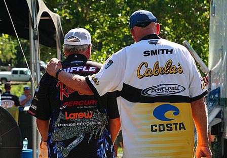 Dave and the eventual Oklahoma Tournament winner Tommy Biffle have been friends for decades.
