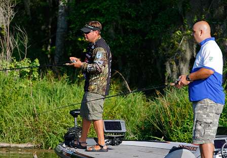 Hope For The Warriors paired up an Elite Series angler and wounded soldier for a day of fishing on The Waters, a trophy bass lake near Montgomery.