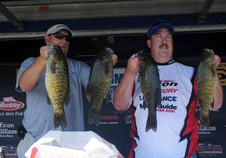 South Dakota's Mark Buchmann weighed in the heaviest bag of the day (20-11). 