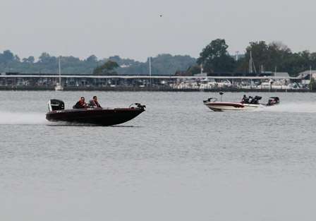 A lot of anglers were running and gunning early on Day One of the Bass Pro Shops Bassmaster Northern Open.
