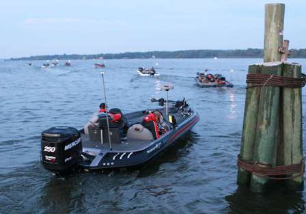The first flight of boats hit the Upper Chesapeake in hopes of big limits on Day Two.