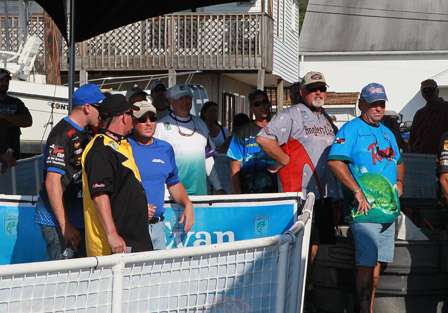 Many anglers were constantly watching the top 30 places, to see if they would make the cut on the Upper Chesapeake.