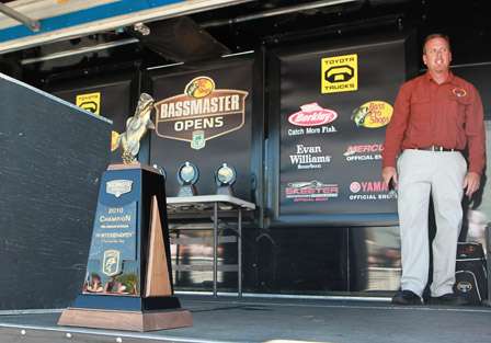 The stage is set for the final weigh in of the 2010 Bass Pro Shops Bassmaster Northern Opens.