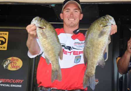 Connecticut's Paul Mueller weighed in the second largest limit of the day with 15 pounds, 3 ounces. 