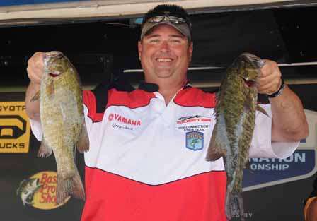 Connecticut's Greg Tesch caught another limit but fell from the top spot to fifth place.
