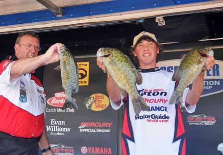 New York Junior Ryan Friscia had three bass weighing 7-3 but he was a couple of ounces short of qualifying for the Junior Bassmasters World Championship. 