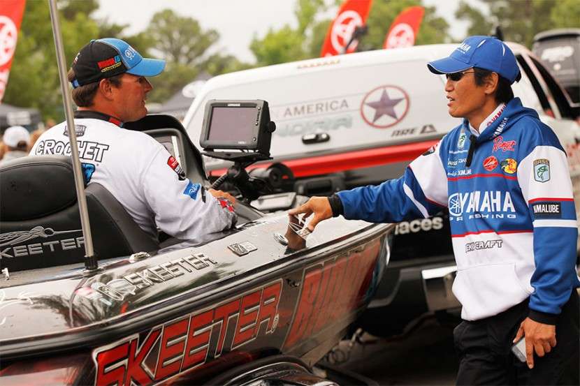 Getting to know other anglers in the Elite Series has been one of the best parts of competing at this level, said Crochet. âIâve got a lot of great friends here.â