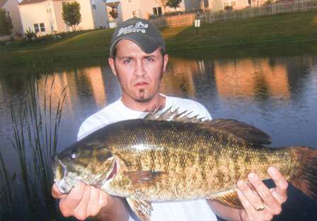 <strong>Chris Terry</strong>
<p>
	7 pounds, 0 ounces<br />
	Private Pond, Ind.<br />
	5/16-ounce Eakins Finesse Jig</p>
