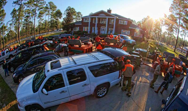 Hunters gathered at the Southern Woods Plantation for the 7th Annual Songwriters Quail Hunt, near Sylvester, Ga. 