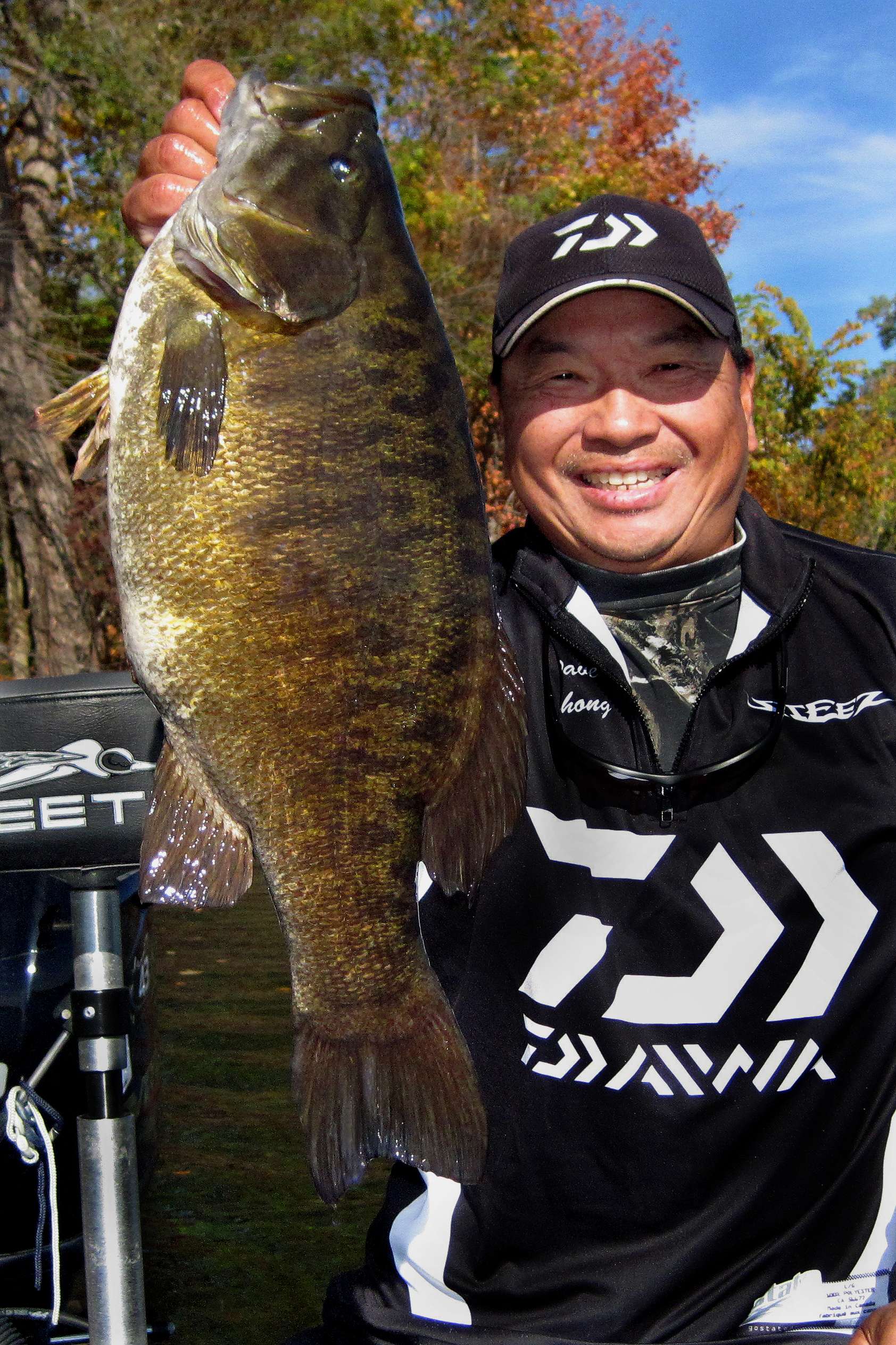 In the same dream big vein, why not wish for a new year full of giant bass? Dave Chong wrangled this 8.2-pound smallie from Canada's Lake Simcoe recently. What a slob!
