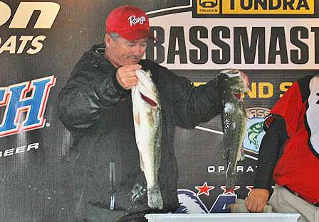 The lead after the first day belonged to Ralph DeBord from Martinez, Ga., who landed 22.48 pounds on Lake Guntersville.