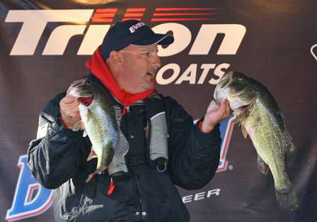 Scott Hamrick brought in the biggest bag of the tournament to date, 23.16 pounds, to move into 18th place.