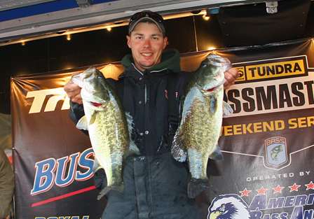 Alex Davis from Guntersville, Ala., weighed in 60.29 pounds and ended the tournament in sixth place.