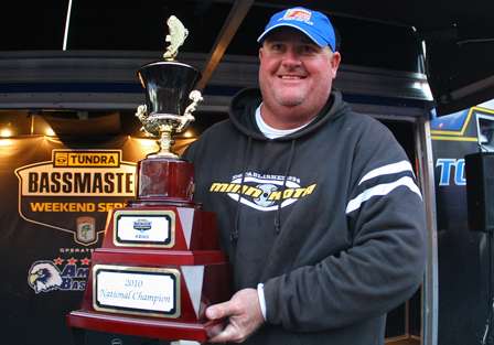 Ryan McMurtury is the 2010 Toyota Tundra Bassmaster Weekend Series National Championship and earned a berth into the Classic in February.