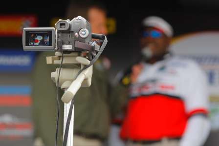 The weigh-in was broadcasted live via Bassmaster.com