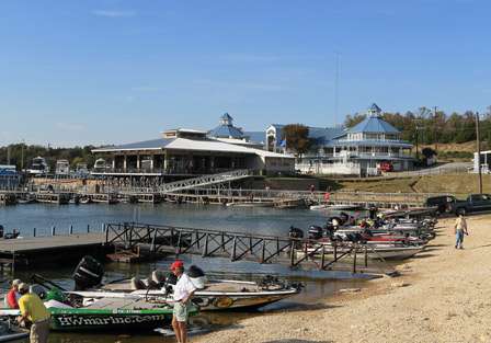 High Point Marina was a hub of activity during the weigh in as 164 boats, which had launched in the pre-dawn darkness, had to load up and head back out to their hotels and campgrounds.