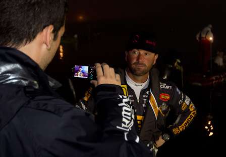 Gerald Swindle starts a video interview Friday morning that you can see on Bassmaster.com.