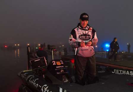 Andy Montgomery gets ready for his first Bassmaster Classic.