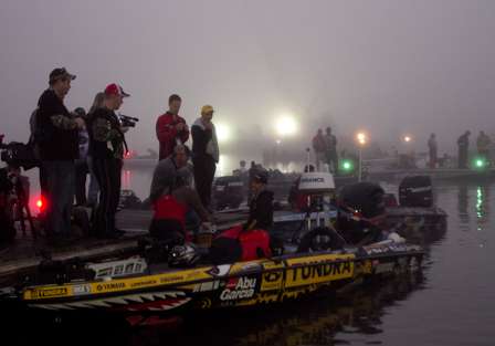 Mike Iaconelli always draws a crowd whether on or off the water.