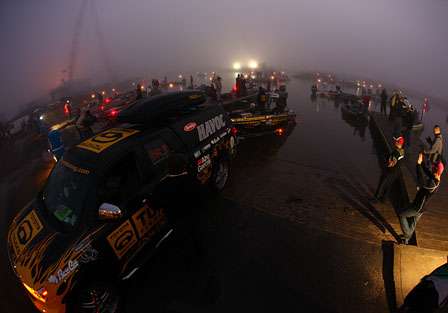 Mike Iaconelli launches his boat. He won on the Delta in 2003.