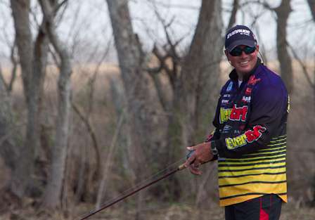 Randall Tharp was the only angler to make the 90-minute run to Bayou Black Friday.