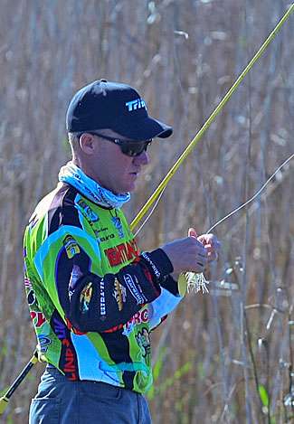 Chapman fished with a spinnerbait but primarily used soft plastics.