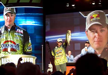 Derek Remitz takes his turn on the stage.