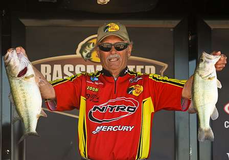 Tommy Martin weighed in two fish Friday for 8-13 and stands in 17th place.
