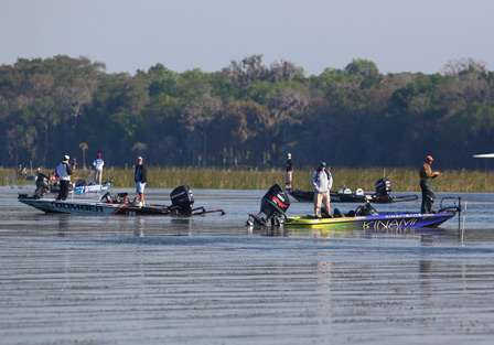 As many of the competitors predicted, Lake George was a popular place on Day One of the Power-Pole Citrus Slam. 