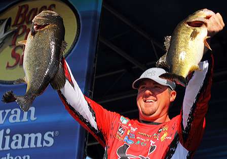Jason Williamson brought in the largest fish on the day, a 10-4.