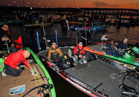 A full field will fish on Day Two, with the cut to 50 anglers on Saturday. 