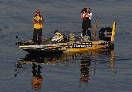 Scroggins, a heavy favorite in this eventm was hitting off-shore structure early on Day Four,