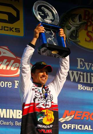  Evers wins his sixth B.A.S.S. victory, his first Elite victory since 2007.